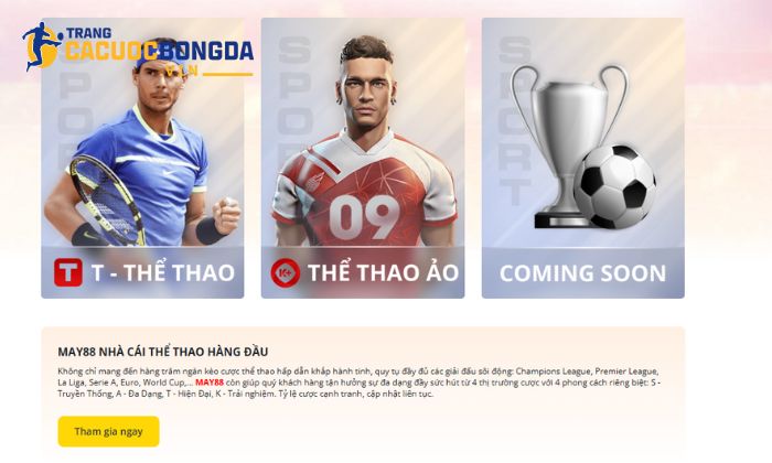 May88 - Sân chơi thể thao siêu cuốn hút cho cược thủ Những bộ môn thể thao nổi bật tại nhà cái May88